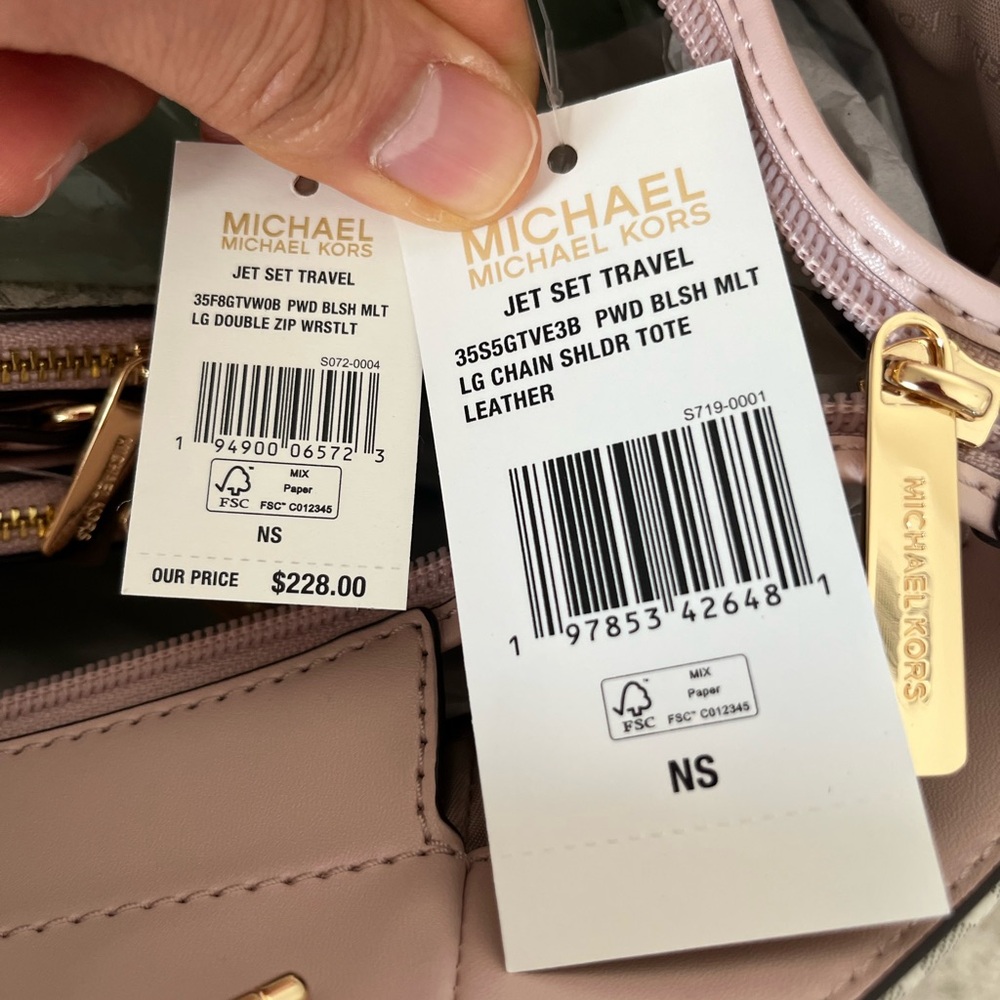 🌼Michael Kors Jet Set Travel Large Chain Shoulder Tote Set - Picture 8 of 16